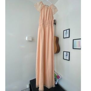 Zara Peach Maxi Dress